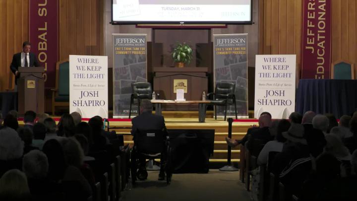 Thumbnail image for JES - A conversation with Governor Josh Shapiro - Where we keep the light stories from a life of service